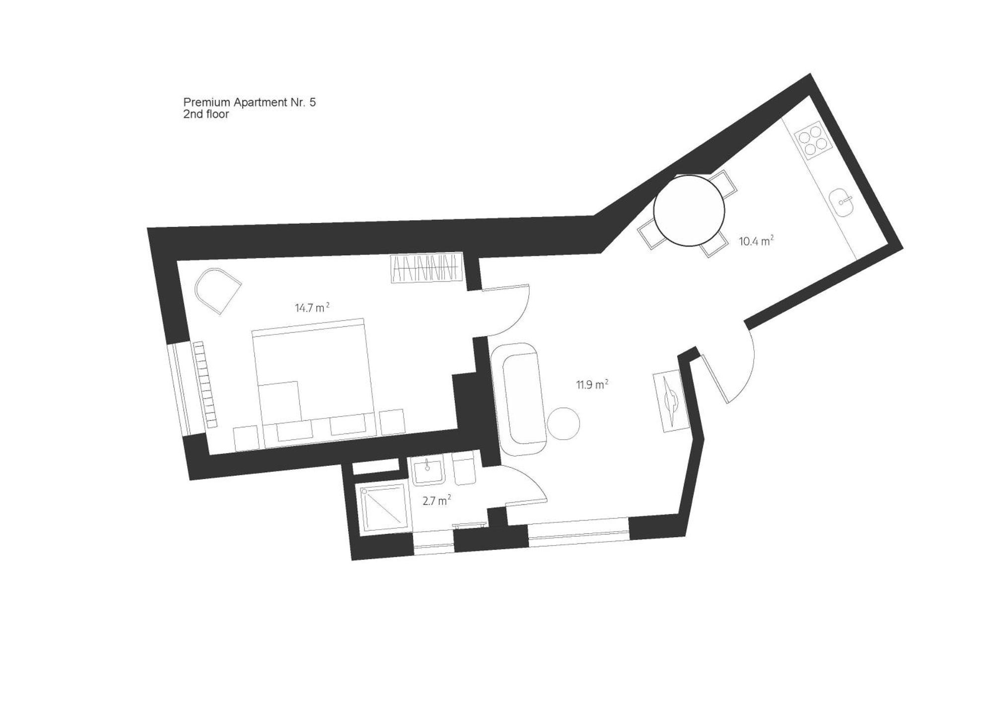 Cēsis Centra Nams - Center Apartments חדר תמונה