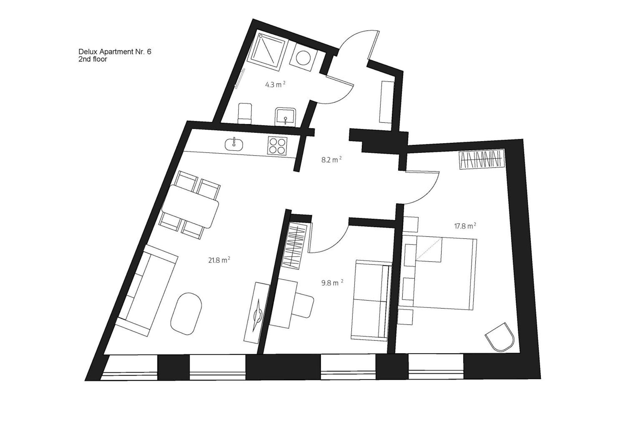 Cēsis Centra Nams - Center Apartments חדר תמונה